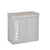 thumbnail of COSTWAY Cesto de roupa suja 115L com tampa, caixa de roupa suja em tecido não tecido com alças