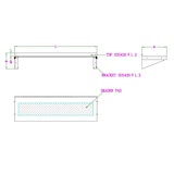 thumbnail of Combisteel Rfs Wandbord inklusive Konsolen aus Edelstahl AISI 430 900x400x190mm