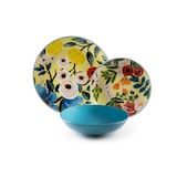thumbnail of Excelsa vajilla de 18 piezas Fiori Frida de porcelana multicolor