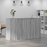 thumbnail of Bureau de réception sonoma gris 180x50x103,5 cm bois ingénierie Modèle Atlas Infinite Urban