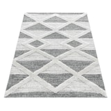 thumbnail of Teppich 3D-Effekt Geo-Muster Skulptural Waschbar Strapazierfähig Wohnzimmer Esszimmer Grau 80x150 cm OEKO-TEX – GENF von Kadima Design