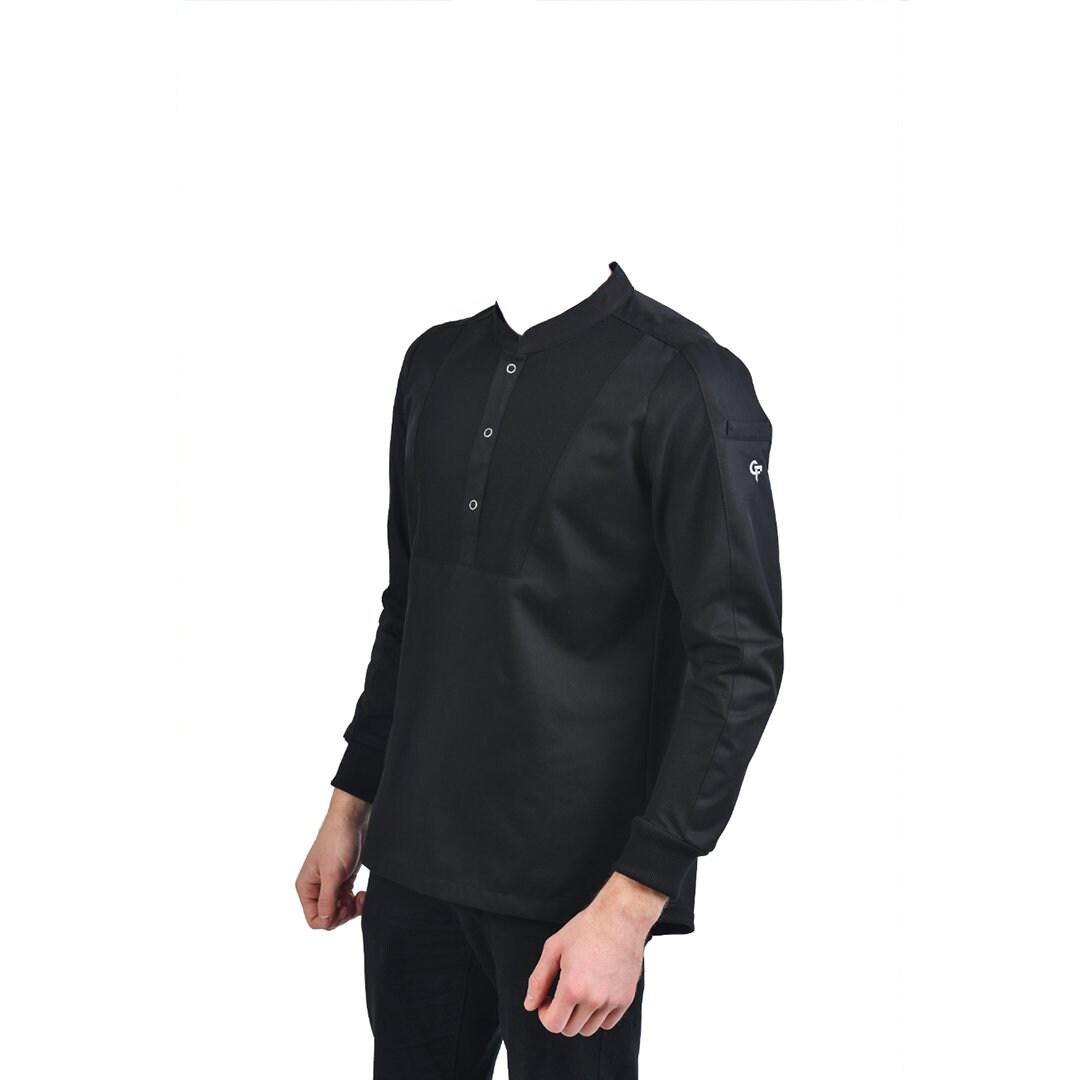 Kochjacke Ice LS schwarz L