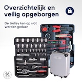 thumbnail of 4toolz® Gereedschapskoffer XXL - 1020-delig - Aluminium trolley met wielen