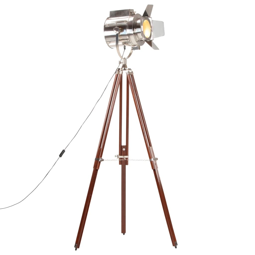 vidaXL Stativlampe Mango Massivholz 180 cm