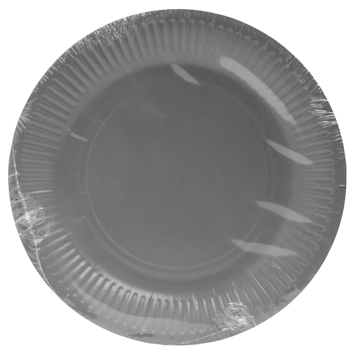 Pronappe 79218I 25x 20 runde Pappteller, 23 cm - Grau