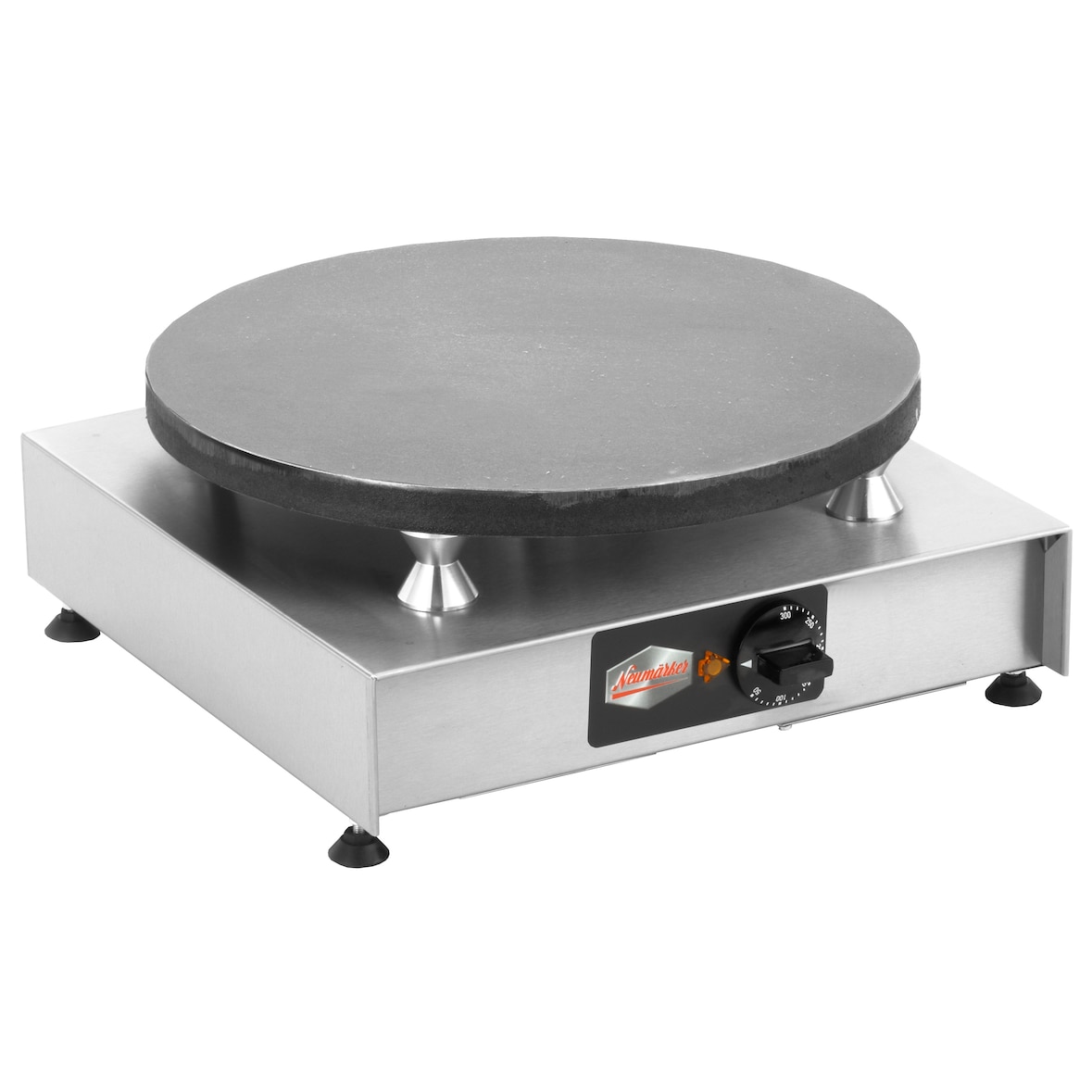 Neumärker - Crêpesmaker Neumärker, 1 Platte, Ø 40 cm, 40 x 40 x 16,5 cm, Edelstahl/Gusseisen