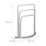 thumbnail of Helloshop26 - Porte-serviettes support serviettes sur pied 3 barres en métal  85 cm 3213062