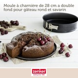 thumbnail of Moule à manqué et savarin double fond 28 cm Zenker Black Metallic