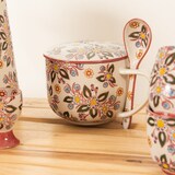 thumbnail of Bol à soupe avec cuillère Siena 55 cl -  55.00 cl Multicolore Rond Grès Table Passion 13.00x13.00 cm