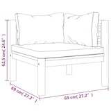 thumbnail of vidaXL 4-tlg. Garten-Lounge-Set mit Creme Kissen Massivholz Akazie