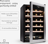 thumbnail of Klarstein Shiraz Premium Smart 24 Weinkühlschrank Silber-Metallic