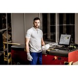 thumbnail of Nitras Motion Tex Light Poloshirt | Gr. XL | 100% Baumwolle | hellgrau