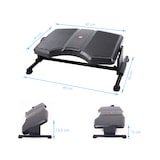 thumbnail of Reposapiés PODI II ajuste de altura plástico negro hjh OFFICE