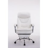 thumbnail of Cadeira de escritório XL Troy em imitação de pele branco