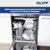 thumbnail of Kopf Topfset Merkur aus Edelstahl - Induktionstöpfe mit Schüttrand, Literskala und Glasdeckel – 6-teilig