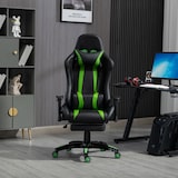 thumbnail of SVITA Stuhl Bürostuhl Schreibtischstuhl Drehstuhl Fußablage ergonomisch schwarz grün