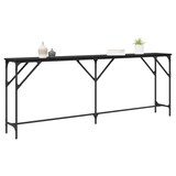 thumbnail of Table console Chêne noir 200 x 29 x 75 cm Modèle Aero Jardin Élite