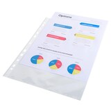 thumbnail of Exacompta 5200E 10x Packung mit 100 Prospekthüllen glatt und gelocht aus PP 60µ, DIN A4 - Kristall