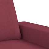 thumbnail of vidaXL 3-Sitzer-Sofa mit Hocker Weinrot 180 cm Stoff