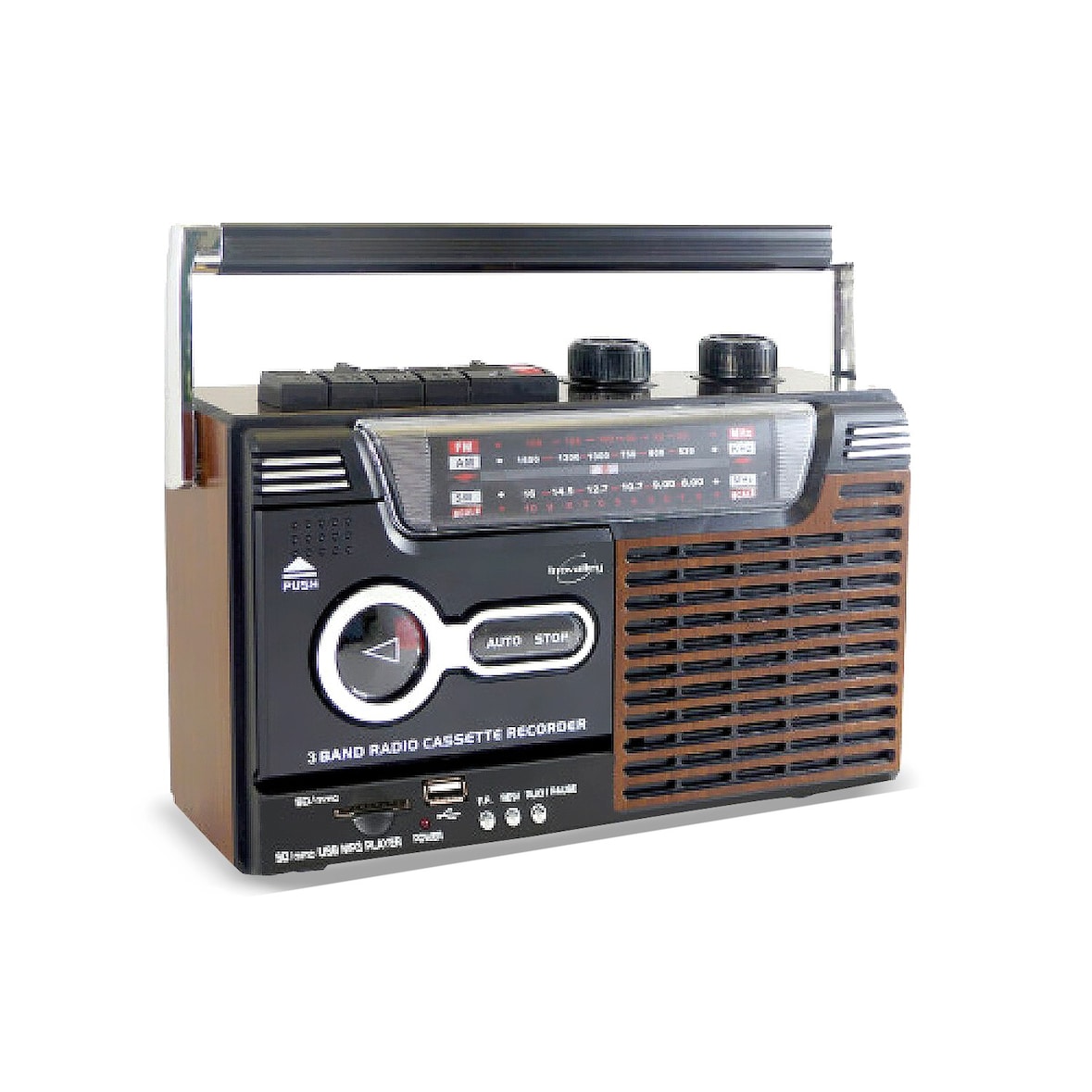Inovalley RK10N Radio-cassette USB look Rétro OLDSOUND