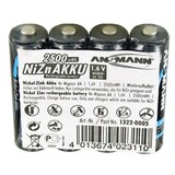 thumbnail of Ansmann Mignon LR06 AA NiZn Akku 1,6 Volt 2500mWh im 4er Set