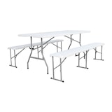 thumbnail of Klappbares 3-tlg. Festivalset Biertischgarnitur Bierbank Biertisch Campingset