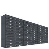 thumbnail of AL Briefkastensysteme 57 Fächer Premium Wand Briefkasten Anlage in RAL 7016 Anthrazit Grau, Post A4, robust, wetterfest, Artikelnummer: 132P57EA6P7016