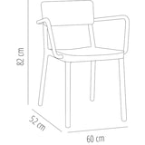 thumbnail of Resol LISBOA Set 2 Silla Con Brazos Interior, Exterior Verde Oliva