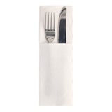 thumbnail of PAPSTAR, Servetten ROYAL Collection 48 cm x 30 cm wit met bestekvouw