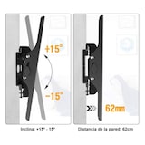 thumbnail of Soporte para tv televisor universal monitores televisión de 32" a 70" Inclinable VESA máx. de 600x400mm