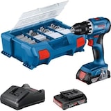 thumbnail of Perceuse-visseuse Bosch professional GSR 18V + 2 batteries 2,0Ah + chargeur + 82 pieces, en L-Case BOSCH PROFESSIONAL