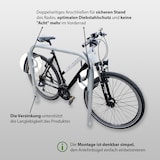 thumbnail of Fahrradanlehnbügel 115 x 99 cm Stahl feuerverzinkt Ø 49 mm grau Einbetonieren Fahrradständer Parker Typ U