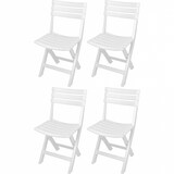 thumbnail of 4x Gartenstuhl Campingstuhl Balkonstuhl Klappstuhl Stuhl Weiß 0650
