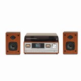 thumbnail of Denver MRD-52LW Light Wood – Retro Musikcenter mit DAB+, Bluetooth, VU-Metern & Plattenspieler