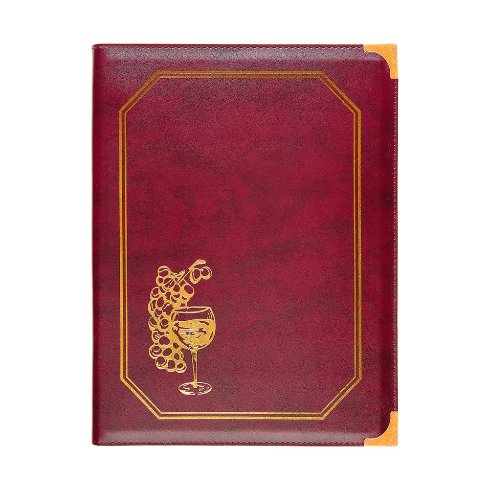 Carta De Vinos 8 Fundas Din-A4  25,5X33 Cm Burdeos Pvc