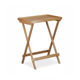 thumbnail of Relaxdays Tabletttisch Bambus HxBxT:66x50x38,5cm, Beistelltisch mit Tablett, Klapptisch Serviertisch, natur