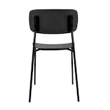 thumbnail of Lot de 2 chaises en acier et plastique noires