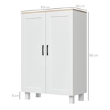 thumbnail of HOMCOM armario de salón moderno armario de almacenaje con 2 puertas estante ajustable y base elevada para cocina comedor pasillo dormitorio 60x30x90cm