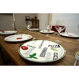 thumbnail of Grote Pizzaborden Italia ø 30CM - Rood en Groen - Italiaanse Prints - Set van 2