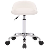 thumbnail of Sgabello da lavoro Teramo con rotelle bianco