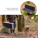thumbnail of HMF Alu Transportkoffer mit Rasterschaumstoff, 96 x 36 x 12 cm, Schwarz