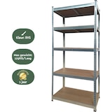 thumbnail of BRASQ Stellingkast - Set van 2 - Metalen Opbergrek - voorraadkast - wandkast - Magazijnstelling 180x90x40 - 5 lagen - max 875 KG