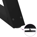 thumbnail of vidaXL Esstisch Beine 2 Stück Schwarz 90x(72-73,3) cm Stahl