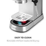 thumbnail of Futura Espressomaker 20 bar 1450 Watt 20 bar Wassertank: 1,25 Liter rostfreier Edelstahl Silber-Metallic