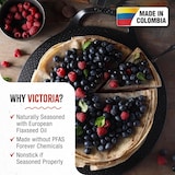 thumbnail of Victoria Piastra per Grigliare Ghisa a Induzione per Pizza, Padella 38cm per Fuoco, Forno, VIC-34474, Nero