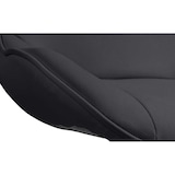 thumbnail of Banco de bar em couro sintético Vonore preto/branco