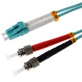 thumbnail of Helos LWL Patchkabel LC/ST Duplex 50/125µm OM3 aqua 2,0m