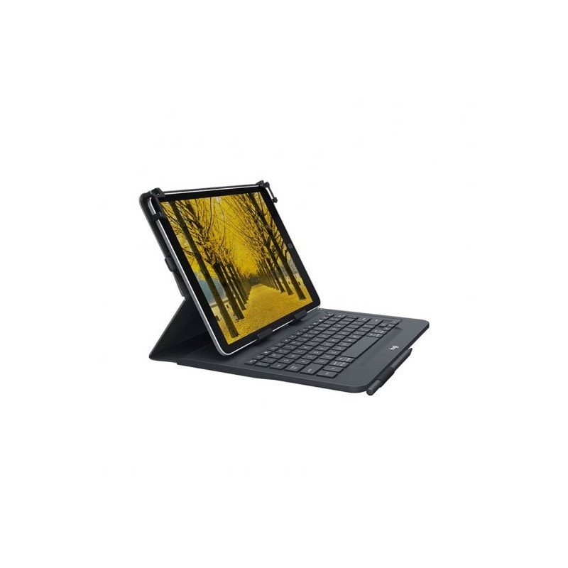 Capa de teclado sem fios Logitech Universal Folio para tablets de 9" a 10" - Bluetooth 3.0 - Preto 920-008336