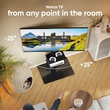 thumbnail of ONKRON Soporte TV con Altura Regulable, para 32-65", hasta 40 kg, Base Giratoria, VESA 100x100 a 600x400, Universal y Rotativo TS5550-B Negro