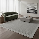 thumbnail of Küchenteppich Uni Robust Waschbar Strapazierfähig Terrasse Garten Grau 80x150 cm OEKO-TEX Schadstoffgeprüft – ORIANA von Kadima Design